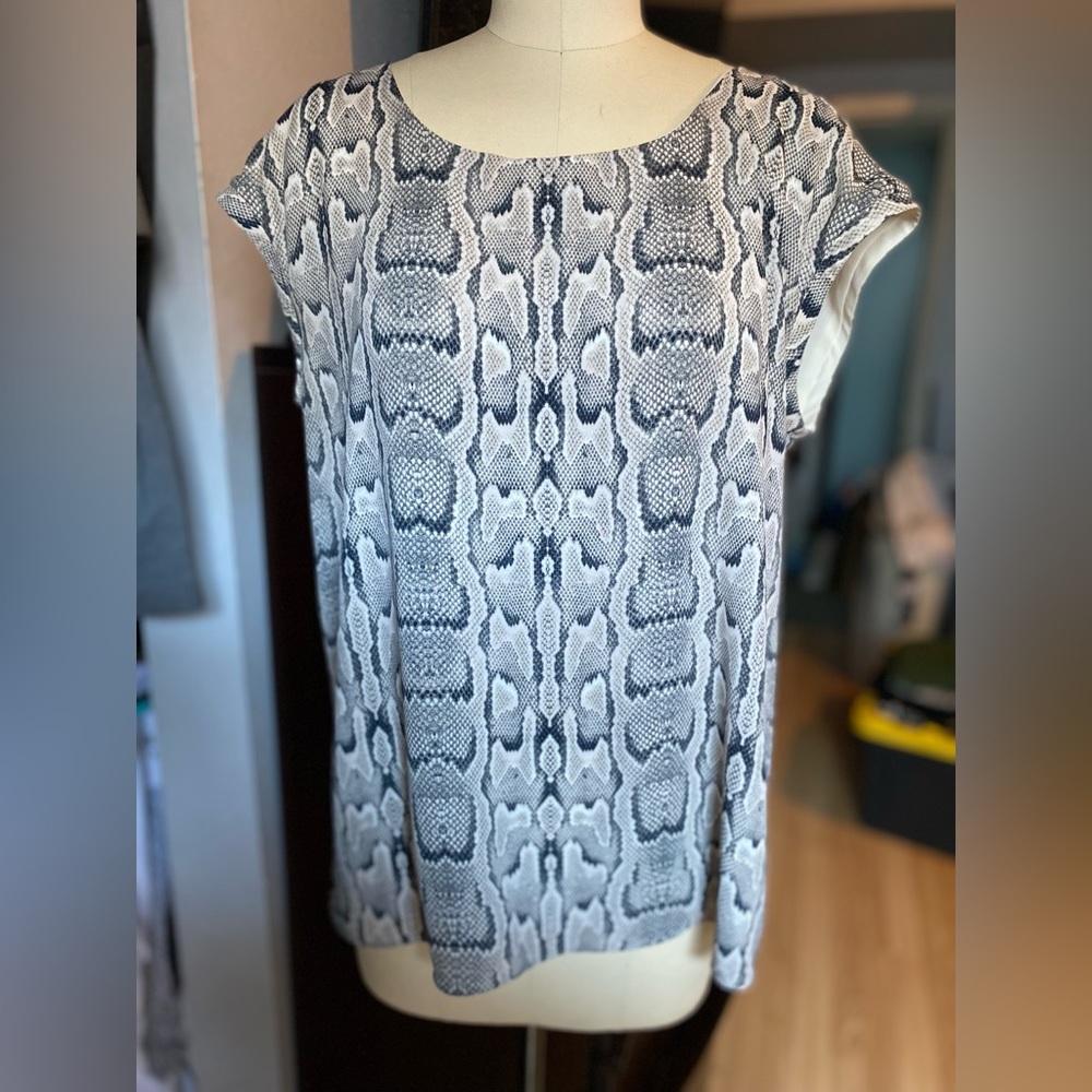 Snakeskin Print Tee
